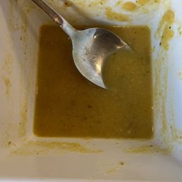 Veggie soup (free), Goat Biryani, Hummus, Beef Samosa Veggie soup (free), Goat Biryani, Hummus, Beef Samosa