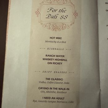 Jue Let - Menu December 2025 - Bars Near Me - San Antonio, Texas