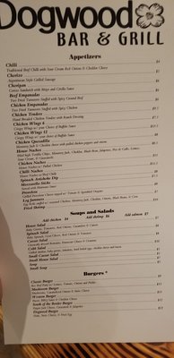 Menu photo 6 Dogwood Bar & Grill Durham, NC