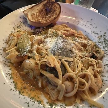 Mariscos Nayarit - I think this is the Alfredo Pasta. 9/10! - Seafood Near Me - Raleigh, North Carolina