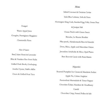 Aloë - Menu. - Scandinavian Near Me - Stockholm, Alberta