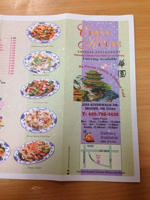 Menu photo 3 China House Moore, OK