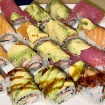 Sushi King - Hollywood roll, couple rainbow rolls, and dragon roll! - Sushi Bars Near Me - Virginia Beach, Virginia
