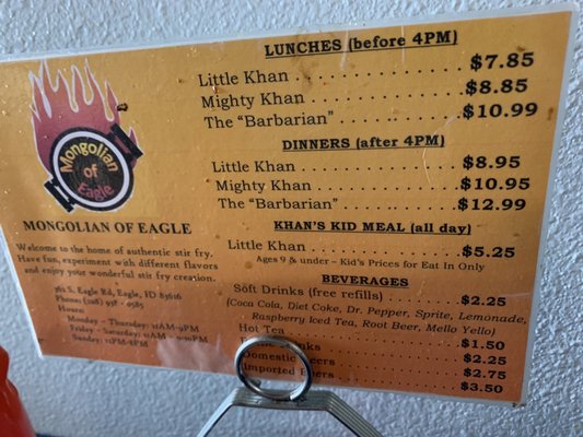 Menu photo 3 Mongolian of Eagle Eagle, ID Menu photo 3 Mongolian of Eagle Eagle, ID