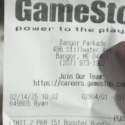 Gamestop - Ryan at GameStop Bangor Parkade