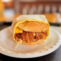 Douglas Drive-In - Double cheeseburger with bacon