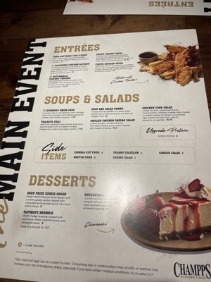 Menu photo 2 Champps Southaven, MS