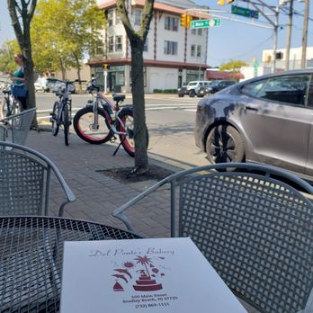 Del Ponte's Bakery - Sidewalk tables for a beautiful morning. - Bakeries Near Me - Bradley Beach, New Jersey Del Ponte's Bakery - Sidewalk tables for a beautiful morning. - Bakeries Near Me - Bradley Beach, New Jersey