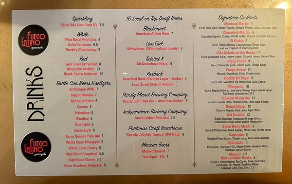 Menu photo 8 Fuego Latino Gastropub Georgetown, TX Menu photo 8 Fuego Latino Gastropub Georgetown, TX