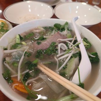 Com Tam Thanh - Half eaten combination beef pho swap the rice noodles for veggies - Vietnamese Near Me - San Jose, California