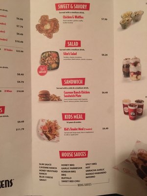 Menu photo 5 Slim Chickens Mansfield, TX