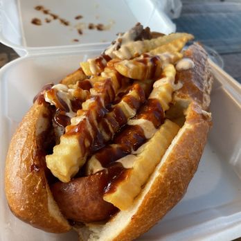 The Deli Station - Sloppy BBQ Brisket & Sausage Sandwich (TikTok: @justandyvu) - Sandwiches Near Me - Santa Ana, California The Deli Station - Sloppy BBQ Brisket & Sausage Sandwich (TikTok: @justandyvu) - Sandwiches Near Me - Santa Ana, California