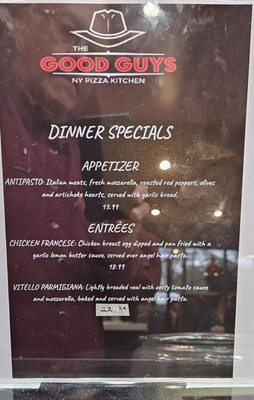Menu photo 1 The Good Guys NY Pizza Kitchen Baltimore, MD Menu photo 1 The Good Guys NY Pizza Kitchen Baltimore, MD