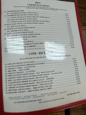Menu photo 6 Berni Vietnamese Restaurant San Antonio, TX