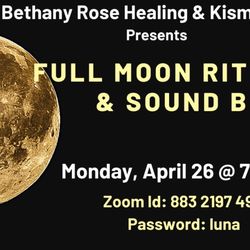 Bethany Rose Healing - Monthly Full Moon Rituals
