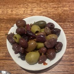 Marinated olives $6 Marinated olives $6