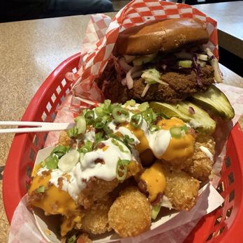 The Bird - FRIED CHICKEN SANDWICH LOADED TOTS - Chicken Shop Near Me - San Francisco, California The Bird - FRIED CHICKEN SANDWICH LOADED TOTS - Chicken Shop Near Me - San Francisco, California