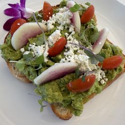 I had the avocado toast, so fresh I had the avocado toast, so fresh