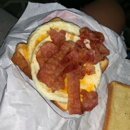 Just threw the bacon on there. Just threw the bacon on there.