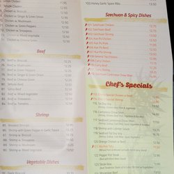 Chen's Restaurant - Menu 3 and 4