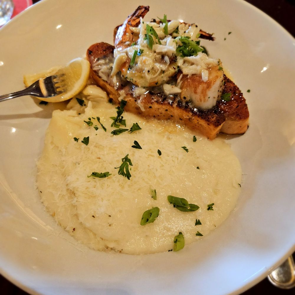 Pappadeaux Seafood Kitchen - Crispy salmon and lump crab - Seafood Near Me - Austin, Texas Pappadeaux Seafood Kitchen - Crispy salmon and lump crab - Seafood Near Me - Austin, Texas