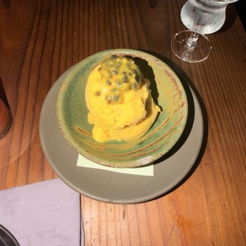 Rory's Place - Passion fruit sorbet - New American Near Me - Ojai, California