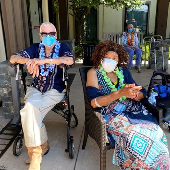 BridgePoint at Los Altos - Resident's enjoyed a live luau with some Mai Tai's and snacks! - Retirement Homes Near Me - Los Altos, California BridgePoint at Los Altos - Resident's enjoyed a live luau with some Mai Tai's and snacks! - Retirement Homes Near Me - Los Altos, California