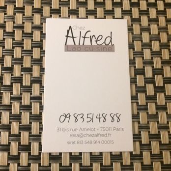 Chez Alfred Lao Cuisine - Laotian Near Me - Paris, 75 Chez Alfred Lao Cuisine - Laotian Near Me - Paris, 75