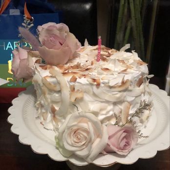 Salted Butter - Birthday cloud cake with coconut shavings was just what this birthday girl wished for! - Desserts Near Me - Pasadena, California Salted Butter - Birthday cloud cake with coconut shavings was just what this birthday girl wished for! - Desserts Near Me - Pasadena, California