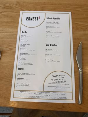 Menu photo 2 Ernest San Francisco, CA Menu photo 2 Ernest San Francisco, CA