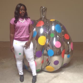 David Zwirner - Yayoi Kusama exhibit ...Dreaming Pumpkin made out of stainless steel - Art Galleries Near Me - New York, New York