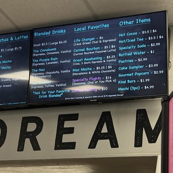 Inspire Coffee - Menu 5/28/24 - Coffee & Tea Near Me - Lodi, California