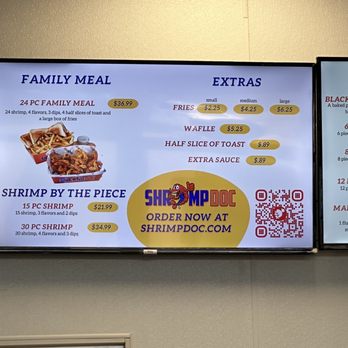 Shrimp Doc - Menu - Seafood Near Me - Arlington, Texas