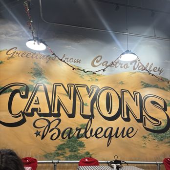 Canyons Barbeque - Inside mural - Barbeque Near Me - Castro Valley, California