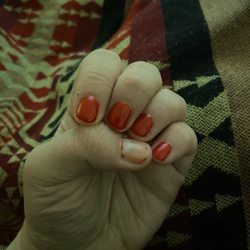 CU2 Nails & Spa - Day 2 gel manicure (that's supposed to last 2 weeks)