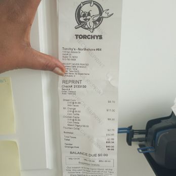 Torchy's Tacos - The Receipt. - Tacos Near Me - Austin, Texas Torchy's Tacos - The Receipt. - Tacos Near Me - Austin, Texas