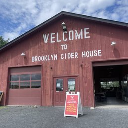 Exterior outside entrance of Brooklyn Cider House - New Paltz, New York Exterior outside entrance of Brooklyn Cider House - New Paltz, New York