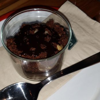 La Central - Almond Brownie, served warm. - Burgers Near Me - Barcelona, B