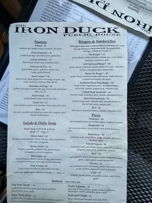 Menu photo 4 The Iron Duck Public House North Bend, WA Menu photo 4 The Iron Duck Public House North Bend, WA