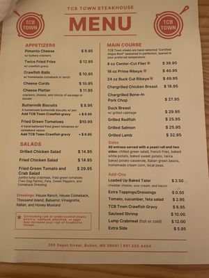 Menu photo 2 Tcb Town Bolton, MS