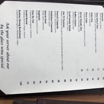 Nick's Seafood Restaurant - Wines menu - Seafood Near Me - Pacifica, California Nick's Seafood Restaurant - Wines menu - Seafood Near Me - Pacifica, California