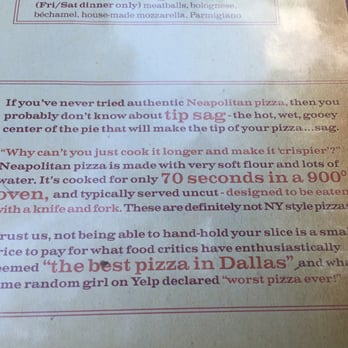 Cane Rosso - Some tips on the menu - Italian Near Me - Dallas, Texas