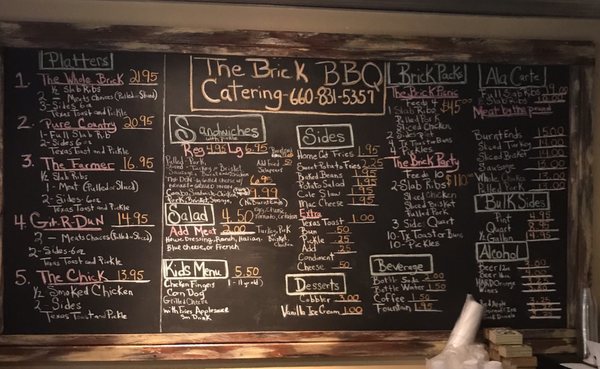 Menu photo 1 The Brick BBQ Marshall, MO