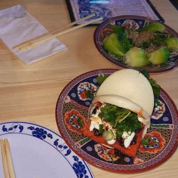 Hot Joy - Bok choy and Sichuan Tofu Buns - Asian Fusion Near Me - San Antonio, Texas
