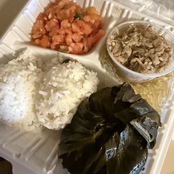 Koloa Fish Market - 7.16.25- Lau Lau plate - Seafood Markets Near Me - Koloa, Hawaii