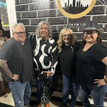 Upstage Comedy Lounge - Shelly's husband, Patty, Shelly Belly and me, Jeanine. - Comedy Clubs Near Me - San Antonio, Texas Upstage Comedy Lounge - Shelly's husband, Patty, Shelly Belly and me, Jeanine. - Comedy Clubs Near Me - San Antonio, Texas
