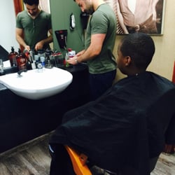 Dino's Barbers - My 11 year old received a trim and shape up. Fast and great service! Definitely would return if we lived in the UK!