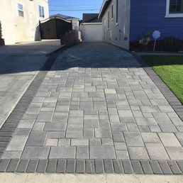 Pavers installed in our driveway