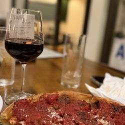 The Shop - Where's the meat pizza and Malbec wine