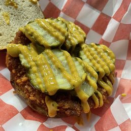 Schnitzel sandwich- yum!